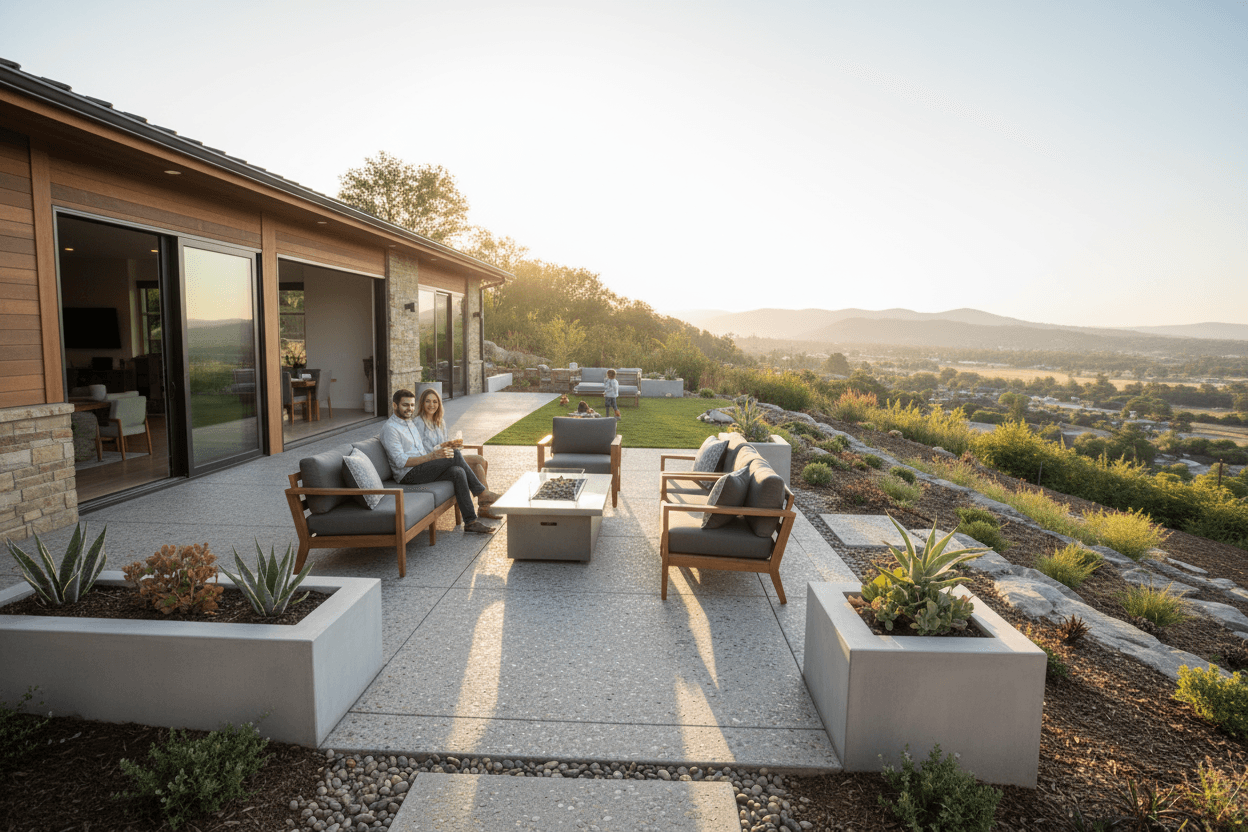 Exposed Aggregate Patio